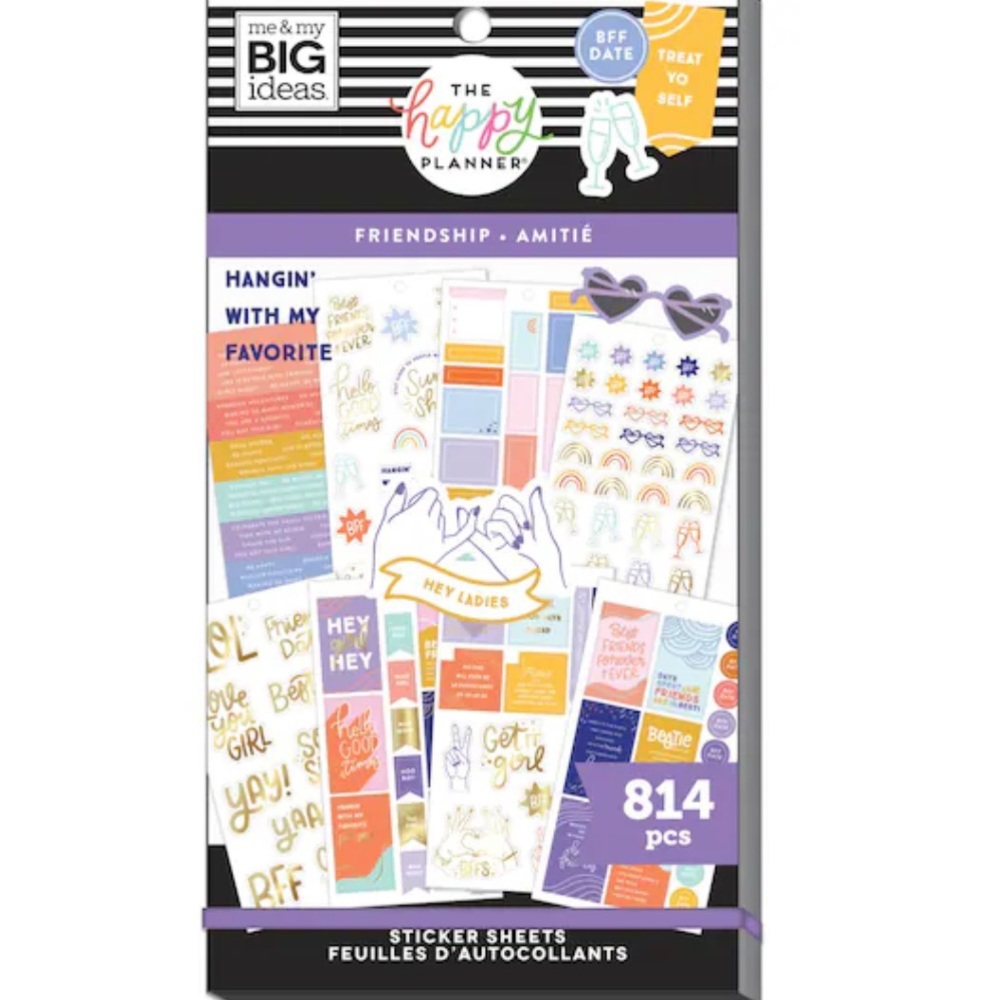 Friendship happy planner stickers